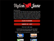 Tablet Screenshot of nylonjane.com